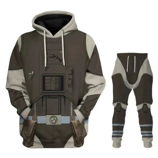 Discover Star Wars Dengar Costume 3D Hoodie Sweatpants Full Set Cosplay