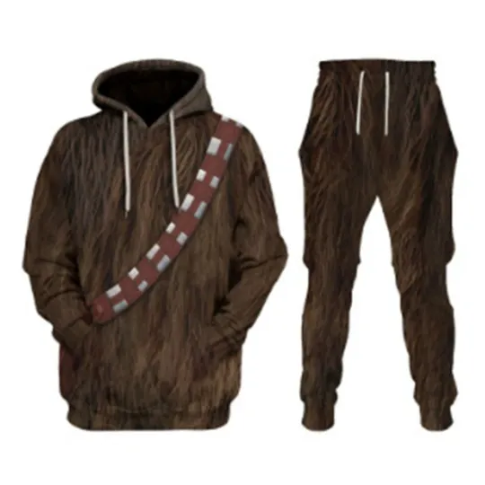 Discover Star Wars Wookiees Costume 3D Hoodie Sweatpants Full Set Cosplay