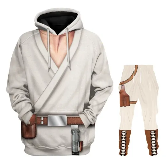 Discover Star Wars Luke Skywalker Costume 3D Hoodie Sweatpants Full Set Cosplay