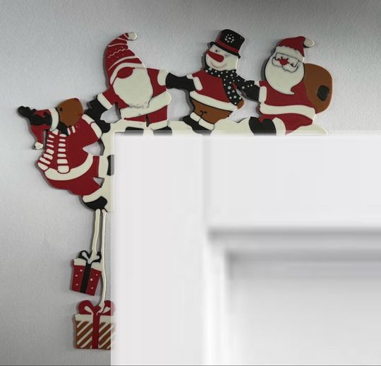 Discover Christmas Door Corner Decor  Festive 3D Holiday Door Accent