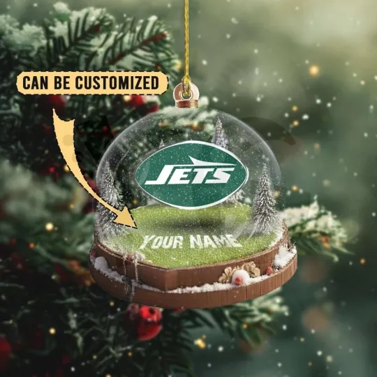 Discover Personalized New York Football Jetss Team Christmas Ornament Fan Gift Decor
