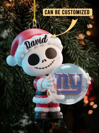 Discover Personalized New York Football Team Giantss Christmas Ornament Gift Decor
