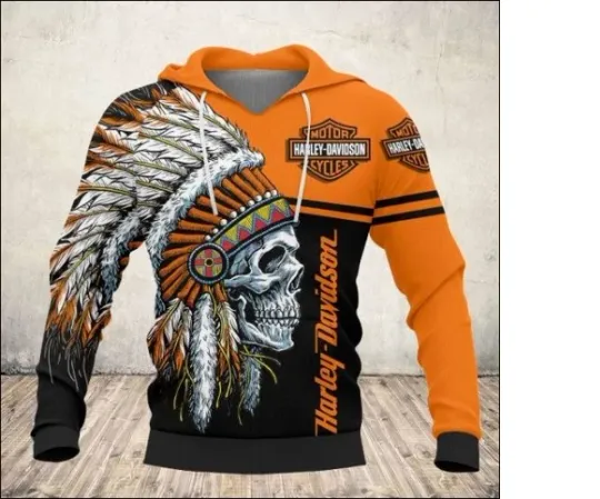 Hot Haarleyy Davidson 3D Hoodie, Lightweight Hoodie Unisex