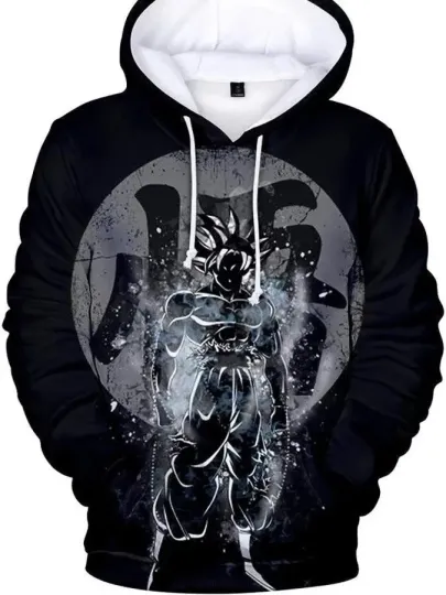 Discover Dragon Ball Goku Super Saiyan 3D Hoodie Oversized Unisex