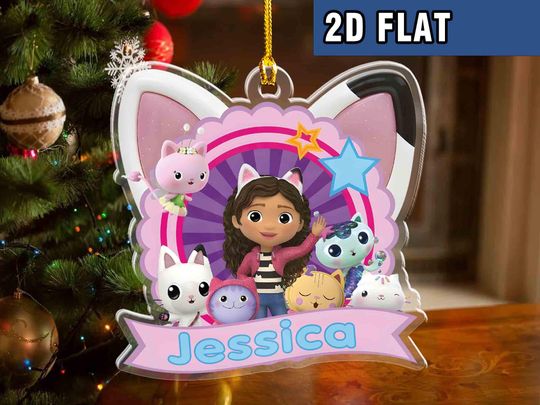 Discover Gabby'S Dollhouse Acrylic Ornament, Gabby'S Dollhouse Ornament, Gabby'S Dollhouse Christmas Ornament, Personalized Gabby, Custom Ornament