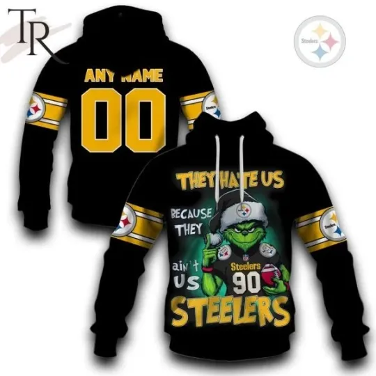 Discover Pittsburgh funny character They Hate Us Steeler All Over Printed 3D Hoodie