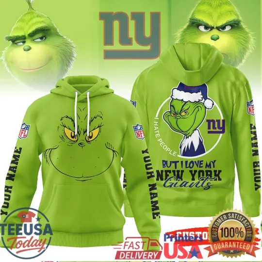 Discover New York funny character I Hate People Giants All Over Printed 3D Hoodie