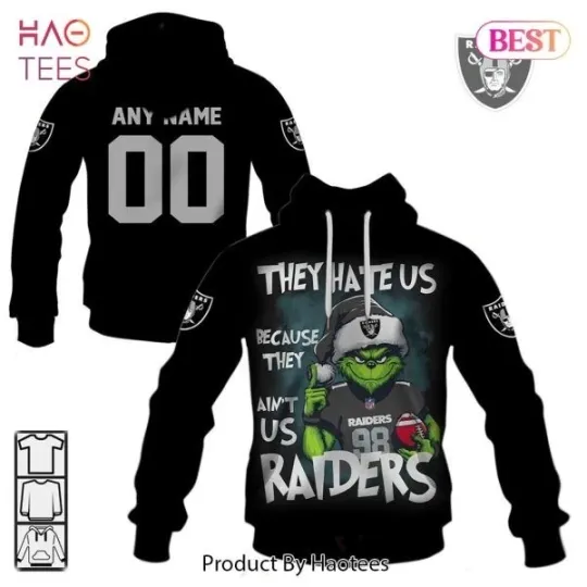 Las Vegas funny character They Hate Us Raiders All Over Printed 3D Hoodie