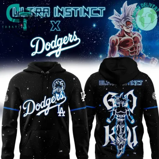 Los Angeles Dodgers Goku Ultra Instinct Hoodie
