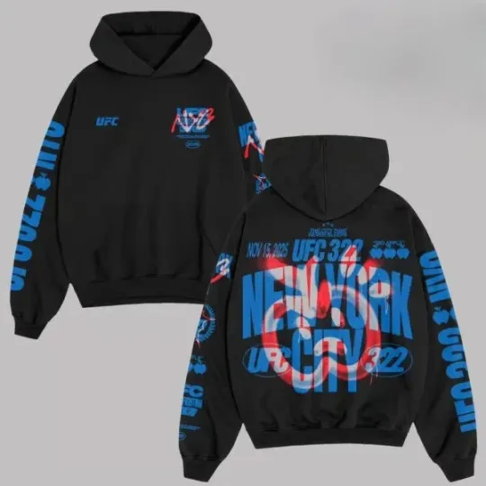Discover UFC 322 Big Apple New York City In New York On November 15 2025 Hoodie 3D