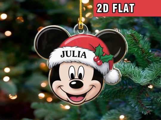 Discover Personalized Mickey Christmas Ornament, Mickey Mouse Ornament 2025, Disney Keepsake 2025 Ornament, Mickey Ornament, Disneyworld Christmas