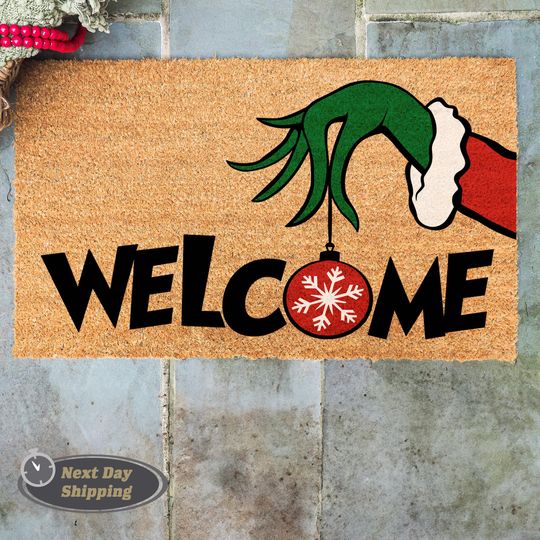 Discover Funny Character Welcome Doormat for Home, Christmas Decor, Outdoor Entrance Mat, Unique Gift