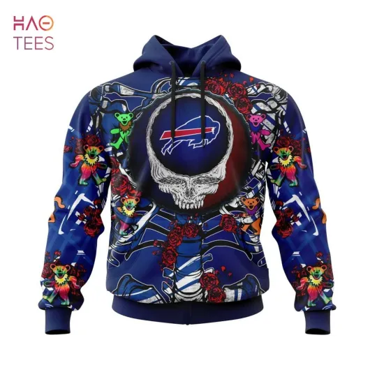 Buffalo Grateful Football Dead Bills Skull All Over Print 3D Hoodie