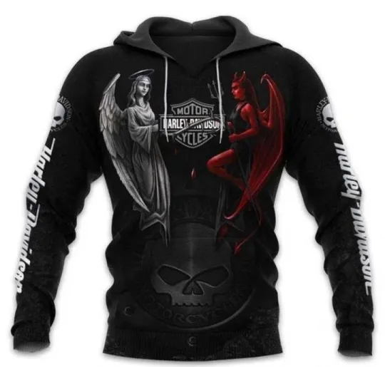Discover Haarleyy Davidson Pullover Hoodie, Motorcycle Harley Fan Hoodie