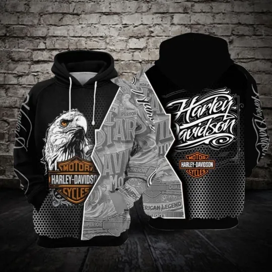 Discover Haarleyy Davidson Pullover Hoodie, Motorcycle Harley Fan Hoodie