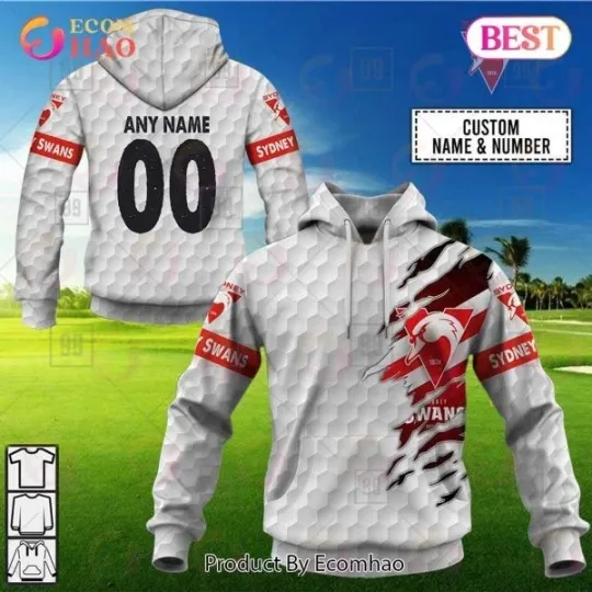 Discover AFL Sydney Swans Golf Personalized 3D All Over Printed Hoodie