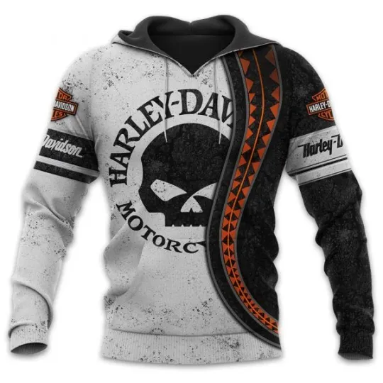 Discover Personalized Haarleyy Davidson Pullover Hoodie, Motorcycle Fan Hoodie