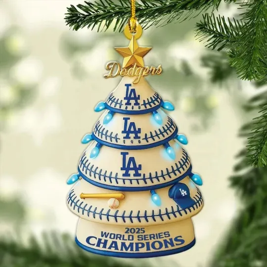 Discover Los Angeles 2025 World Baseball Series Flat Acrylic Ornament Gift