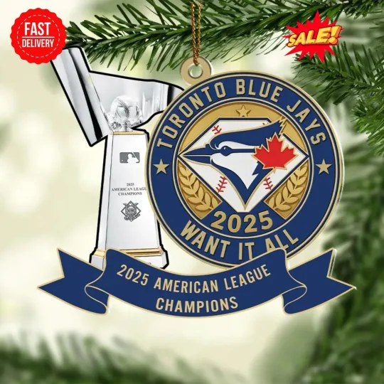 Discover Toronto Blue Jay World Series 2025 Ornament Acrylic For Christmas