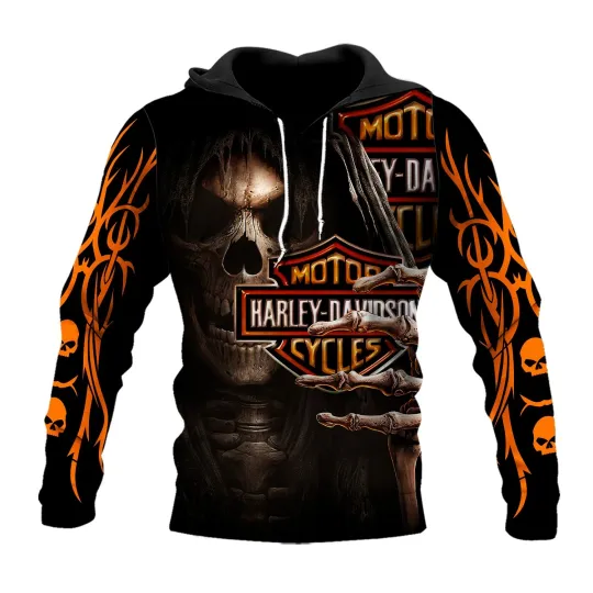 Discover Haarleyy Davidson Pullover Hoodie, Motorcycle Harley Fan Hoodie