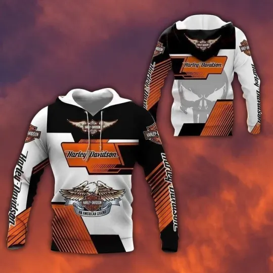 Discover Haarleyy Davidson Pullover Hoodie, Motorcycle Harley Fan Hoodie