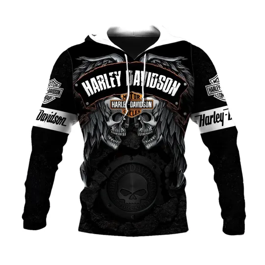 Discover Haarleyy Davidson Pullover Hoodie, Motorcycle Harley Fan Hoodie
