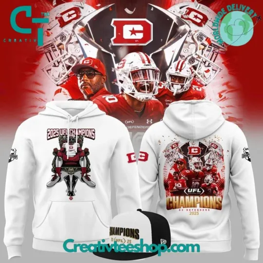 DC Defenders 2025 UFL Championship Throne Special Hoodie