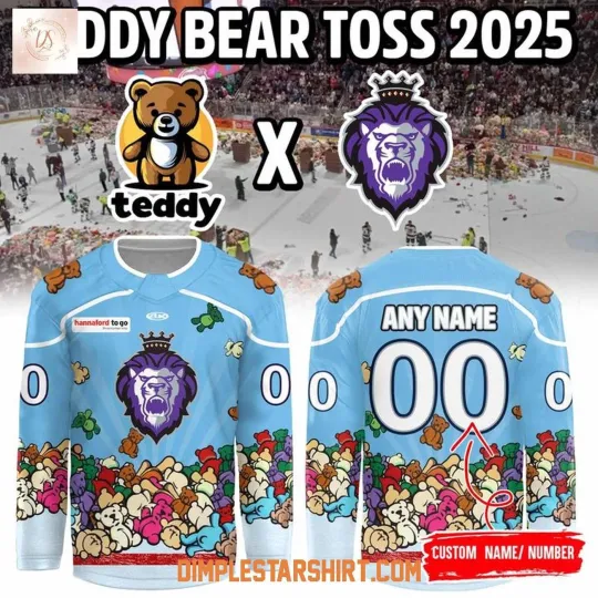 Discover Personalized Reading Royals Our Teddy Bear Toss 2025 Hockey Shirt Men's Fan Gear