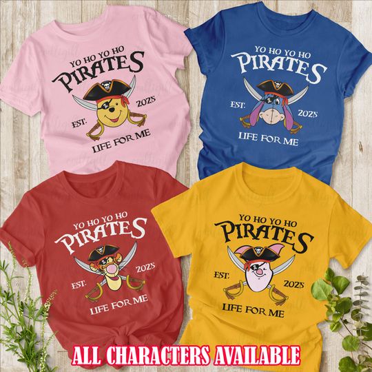Discover Winnie The Pooh Pirates Cruise Shirt, Winnie And Friends Cruise Shirt,  Pooh Pirates Life Shirt, Disney Family Christmas Trip Shirt, MYK665
