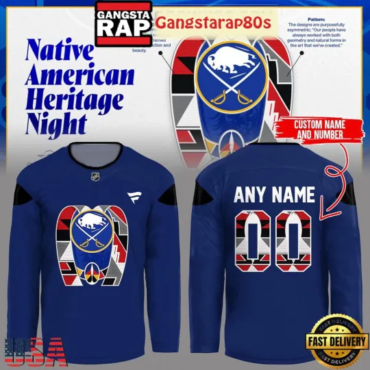 Discover Personalized Buffalo Sabres Native American Heritage Night 2025 Hockey Shirt