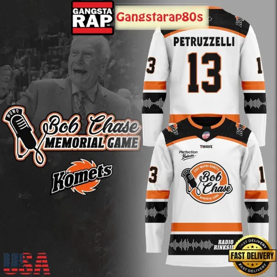 Discover Personalized Fort Wayne Komets Bob Chase Memorial Game 2025 Hockey Shirt Men's
