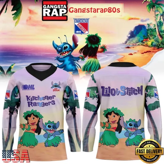 Discover Personalize Kitchener Rangers Lilo & Stitch 626 Hockey Shirt Men's Fan Gear Gift