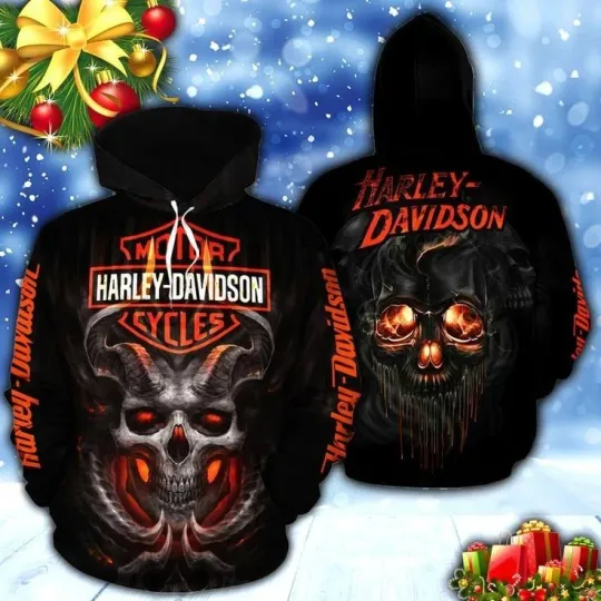 Discover Haarleyy Davidson Pullover Hoodie, Motorcycle Harley Fan Hoodie