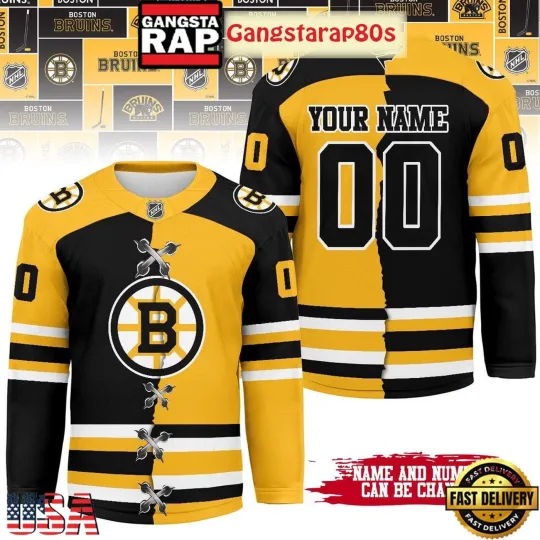 Personalized Boston Bruins Mix Home Away 2025 Hockey Shirt Men's Fan Gear Gift