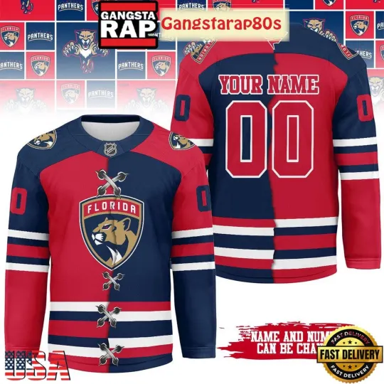 Personalize Florida Panthers Mix Home Away 2025 Hockey Shirt Men's Fan Gear Gift
