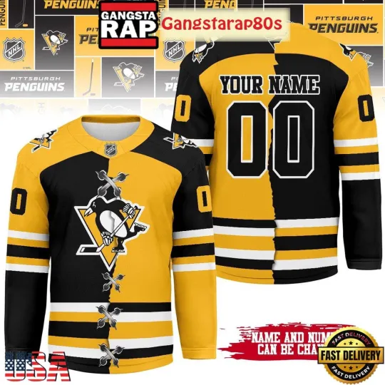 Discover Personalized Pittsburgh Penguins Mix Home Away 2025 Hockey Shirt Men's Fan Gear