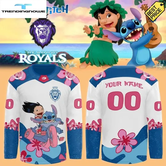 Discover Custom Reading Royals 2025 Lilo And Stit.ch Hockey Shirt Fan Gear