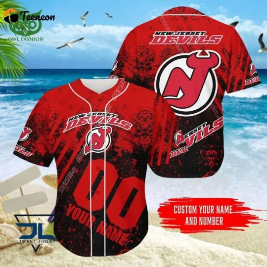 Discover New Jersey Devils Baseball Jersey Gift For Men And Women Hockey Fan