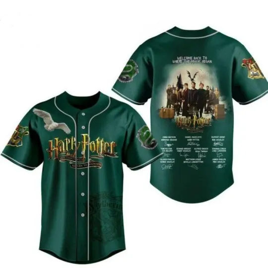 Harry Potter 20Th Anniversary Return To Hogwarts Baseball Jersey Movie Fan Shirt