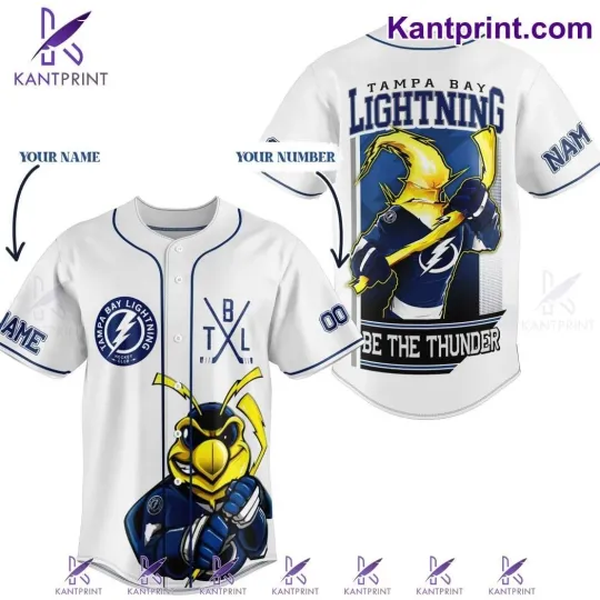 Discover Tampa Bay Lightning Personalized Baseball Jersey Hockey Fan