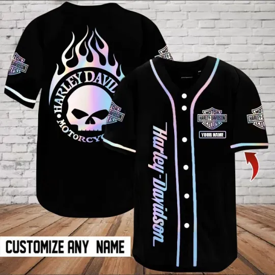 Discover H davidson Motorcycle Baseball Jersey Haarleyy Davidson Gift For Fan