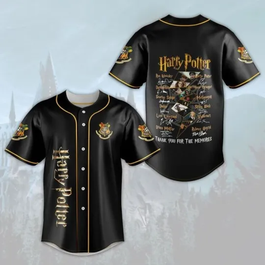 Discover Harry Potter All Character Signatures Baseball Jersey