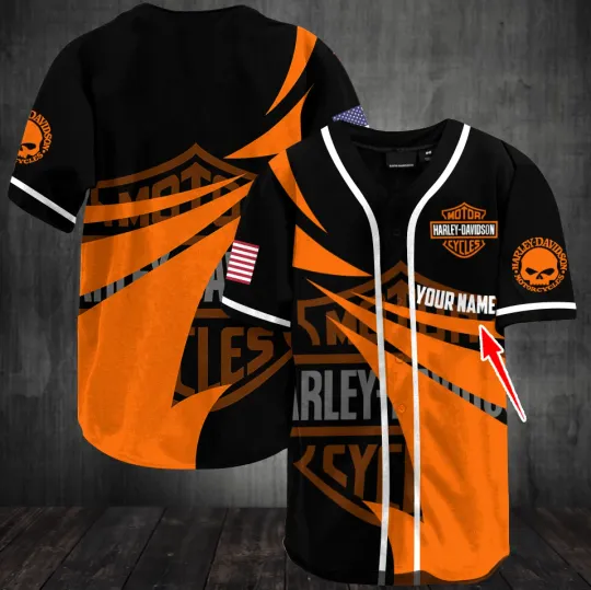 Discover H davidson Motorcycle Baseball Jersey Haarleyy Davidson Gift For Fan