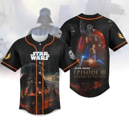 Discover Star Wars Episode III Baseball Jersey Star Wars Movie Fan Shirt