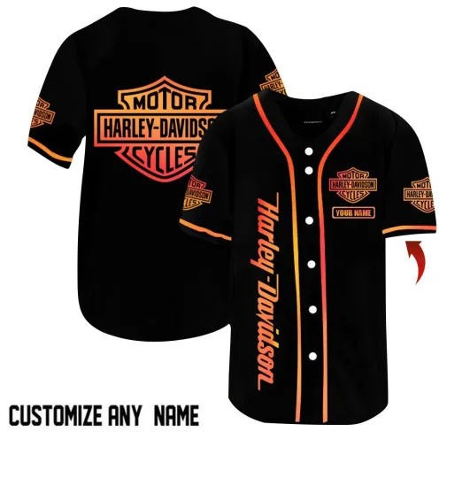 Discover H davidson Motorcycle Baseball Jersey Haarleyy Davidson Gift For Fan