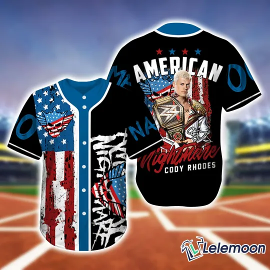 Discover American Nightmare Cody Rhodes Custom Baseball Jersey