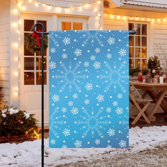 Discover Subtle F*ck Trump Snowflake Garden Flag, Winter Political Home Decor, Festive Garden Flag, Funny White Elephant Gift,FDT Holiday Garden Flag