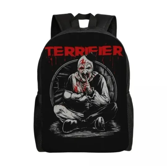 Discover Horror Movie Terrifier Characters Backpack, Horror Happy Halloween Backpack