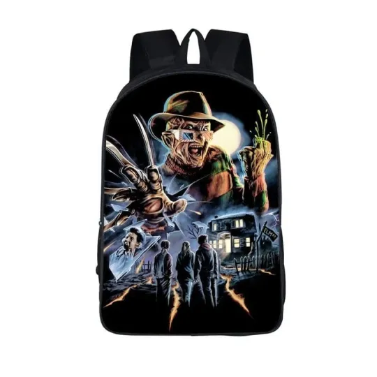 Discover Horror Movie Freddy Krueger Characters Backpack, Horror Happy Halloween Backpack