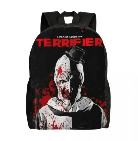 Discover Horror Movie Terrifier Characters Backpack, Horror Happy Halloween Backpack